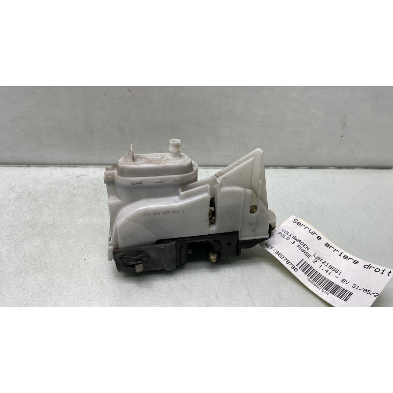 Serrure arriere droit VOLKSWAGEN POLO 3 Photo n°3