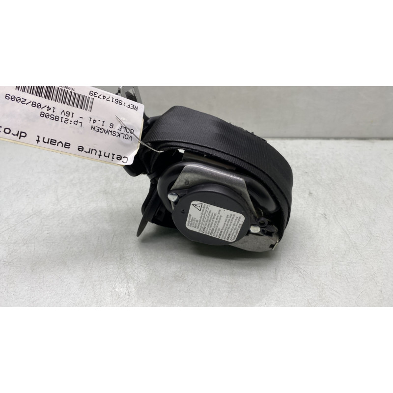 Pretensionneur de ceinture avant droit VOLKSWAGEN GOLF 6 Photo n°4