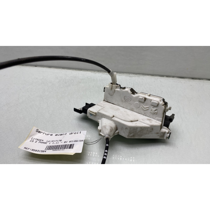 Serrure avant droit CITROEN C3 2 Photo n°5