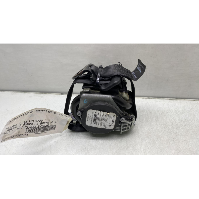 Pretensionneur de ceinture avant droit RENAULT LAGUNA 3 Photo n°4