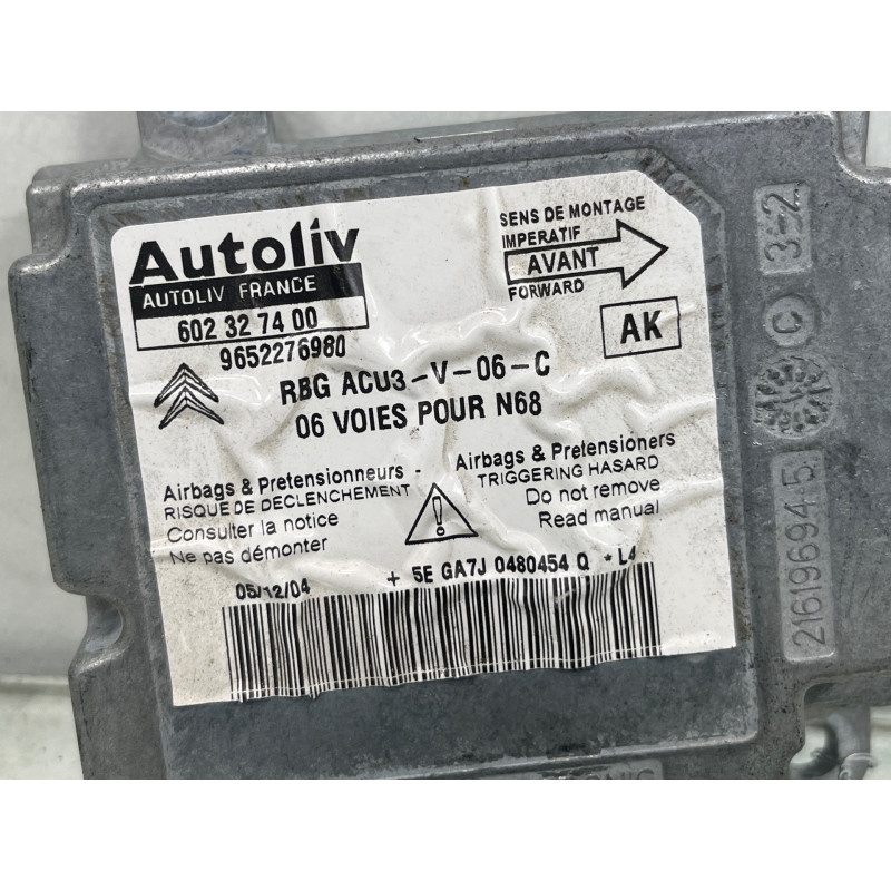 Boitier air bag CITROEN XSARA PICASSO Photo n°2