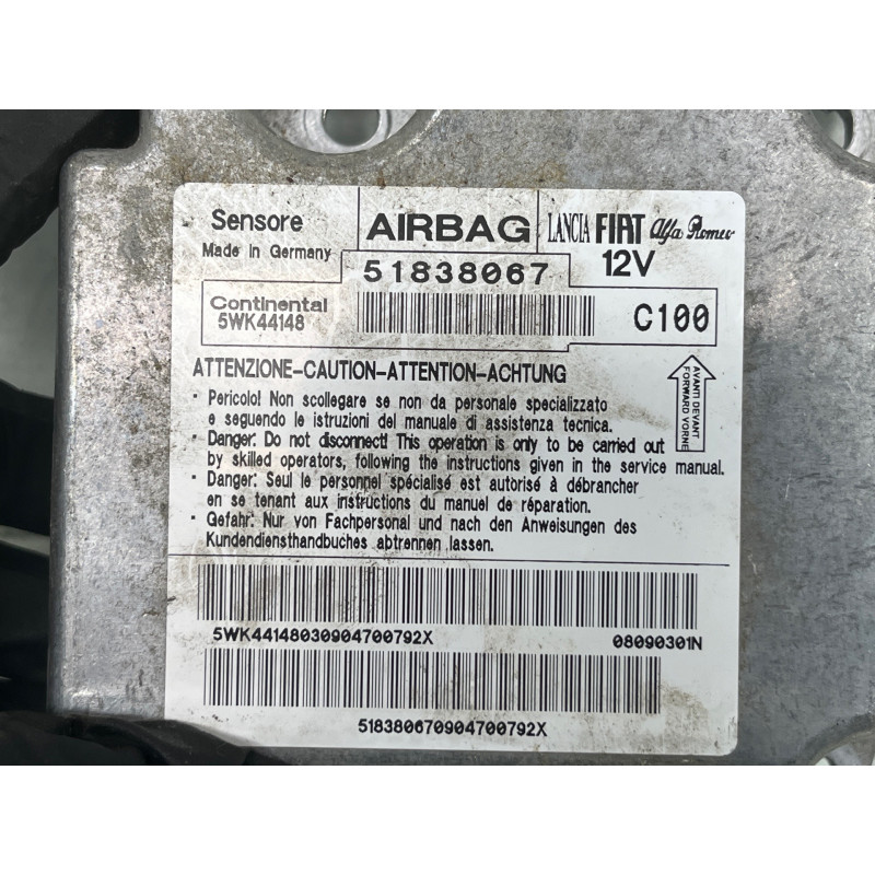 Boitier air bag FIAT GRANDE PUNTO Photo n°4