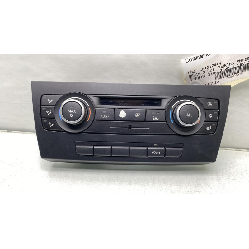 Commande chauffage BMW SERIE 3 E91 Photo n°3