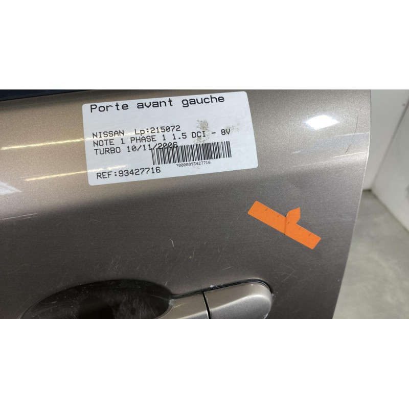 Porte avant gauche NISSAN NOTE 1 Photo n°7
