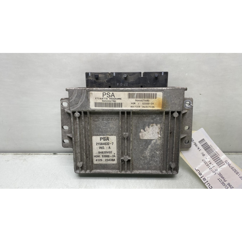 Calculateur moteur PEUGEOT 206 Photo n°3
