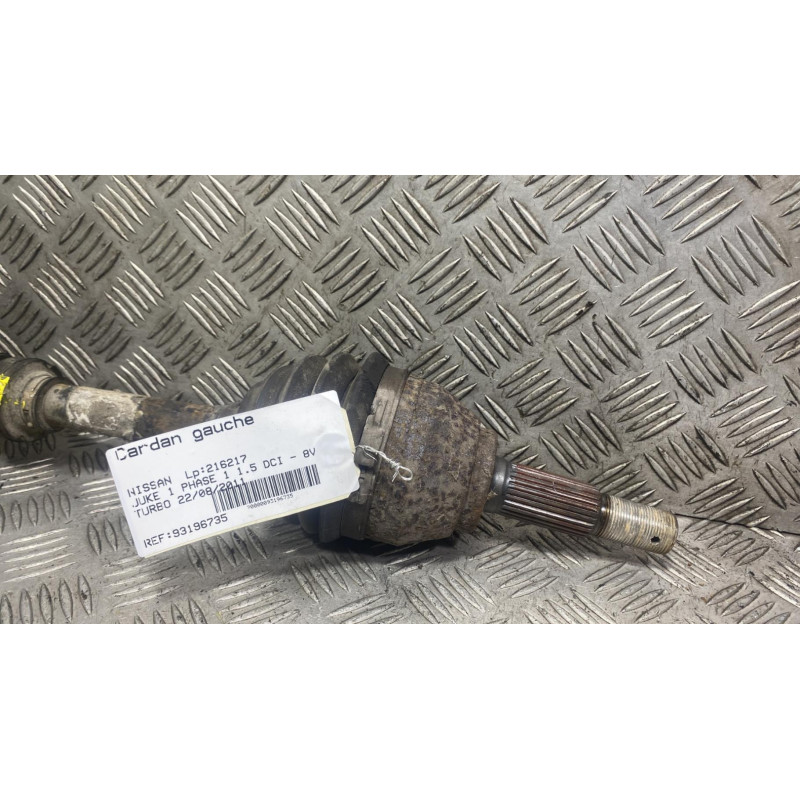 Cardan gauche (transmission) NISSAN JUKE 1 Photo n°4