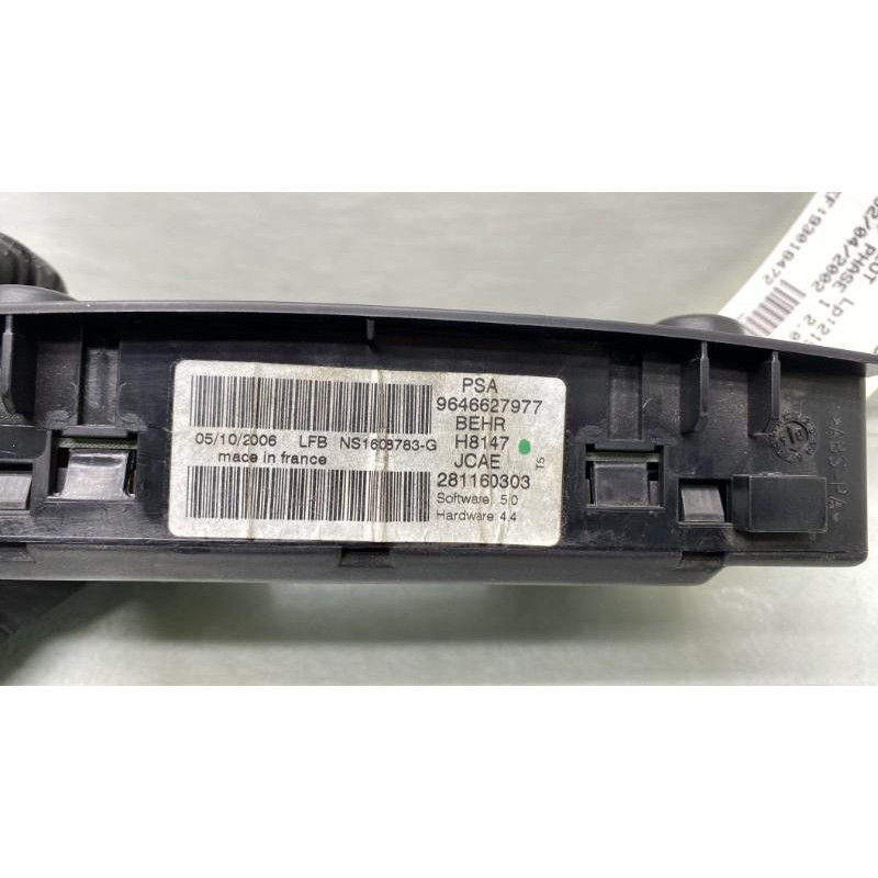 Commande chauffage PEUGEOT 307 Photo n°1