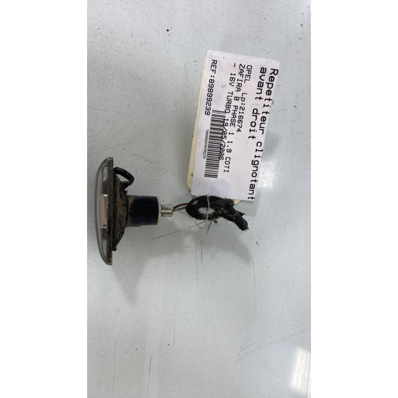 Repetiteur clignotant avant droit  (Feux) OPEL ZAFIRA B Photo n°2