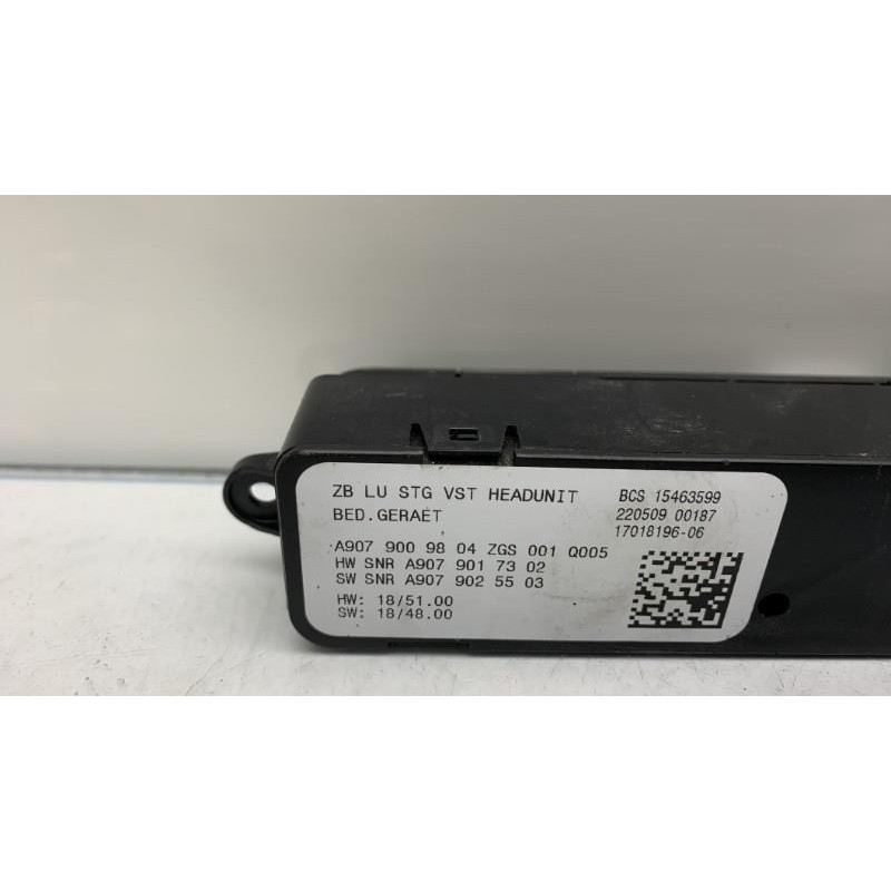 Commande autoradio MERCEDES SPRINTER 3 Photo n°1