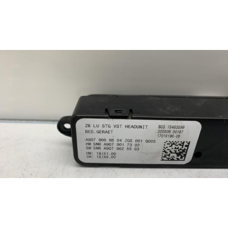 Commande autoradio MERCEDES SPRINTER 3 Photo n°1