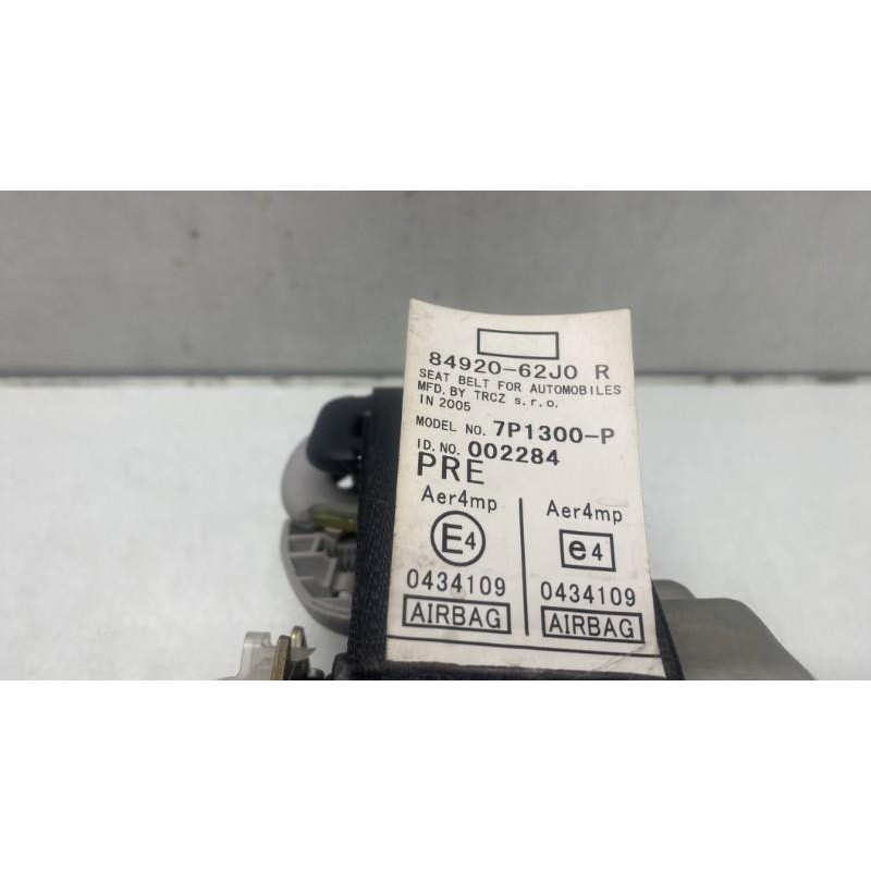 Pretensionneur de ceinture avant droit SUZUKI SWIFT 3 Photo n°7