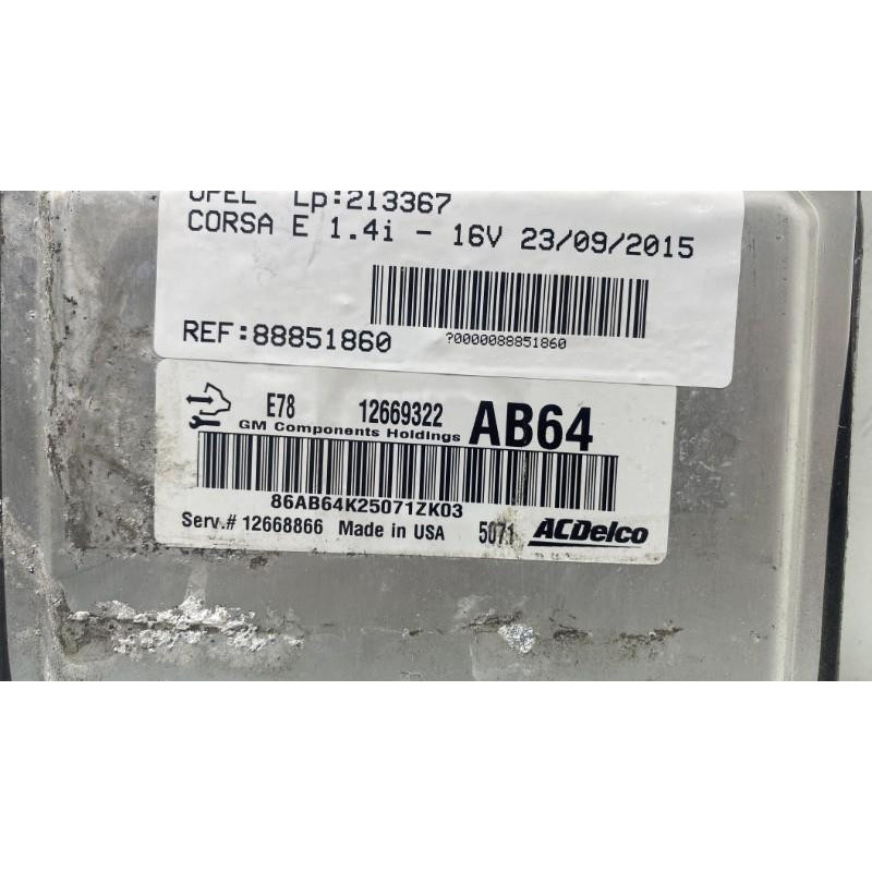 Calculateur moteur OPEL CORSA E Photo n°4