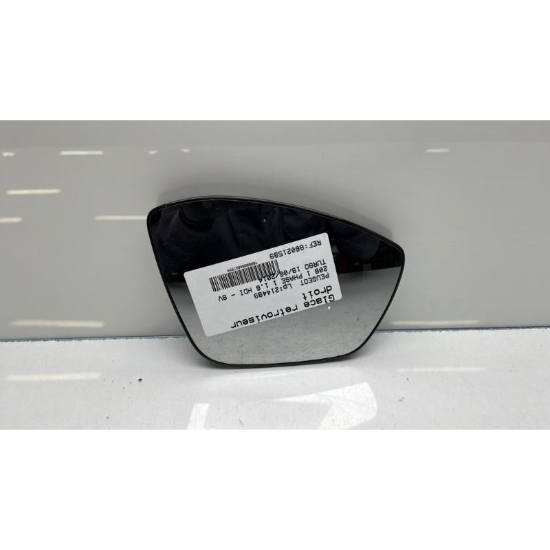 Glace retroviseur droit PEUGEOT 208 1 Photo n°2