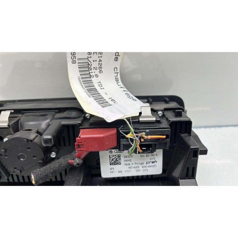 Commande chauffage AUDI A1 1 Photo n°4