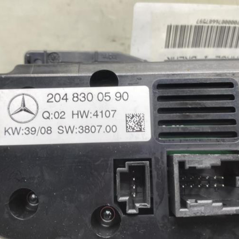Commande chauffage MERCEDES CLASSE C 204 Photo n°3