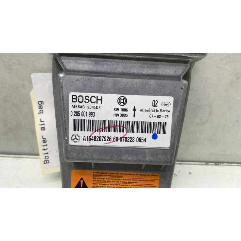 Boitier air bag MERCEDES CLASSE M 164 Photo n°4