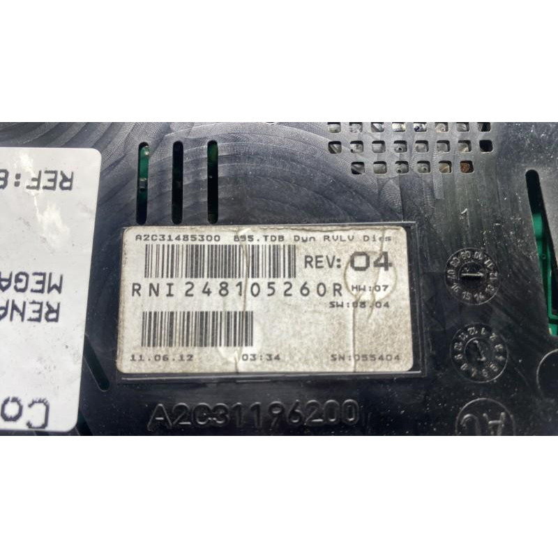 Compteur RENAULT MEGANE 3 Photo n°8
