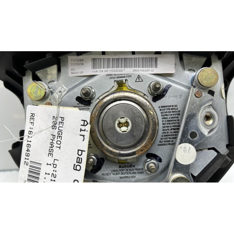 Air bag conducteur PEUGEOT 206 Photo n°4