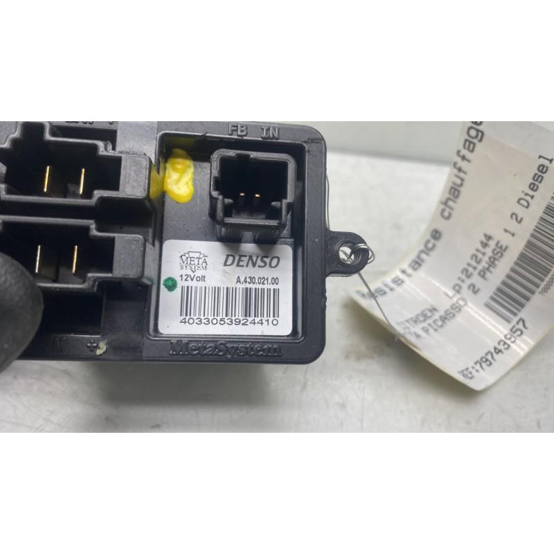 Resistance chauffage CITROEN C4 PICASSO 2 Photo n°3