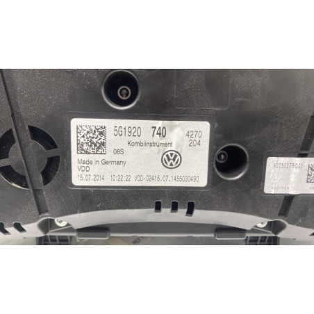 Compteur VOLKSWAGEN GOLF 7 Photo n°1