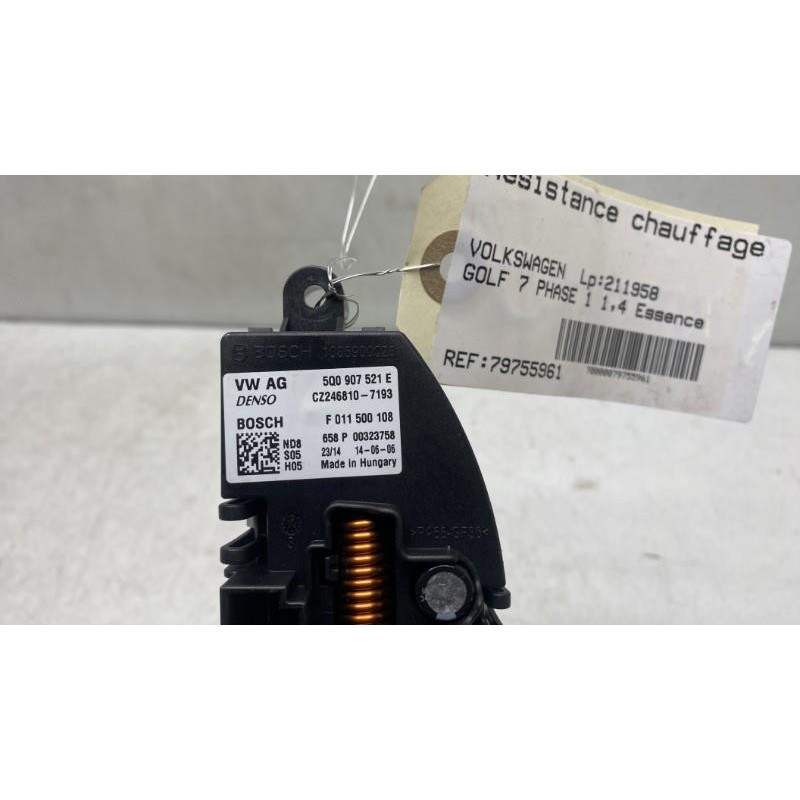 Resistance chauffage VOLKSWAGEN GOLF 7 Photo n°4