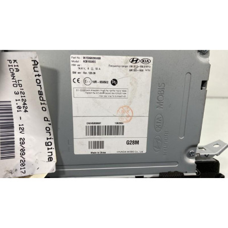 Autoradio d'origine KIA PICANTO 3
