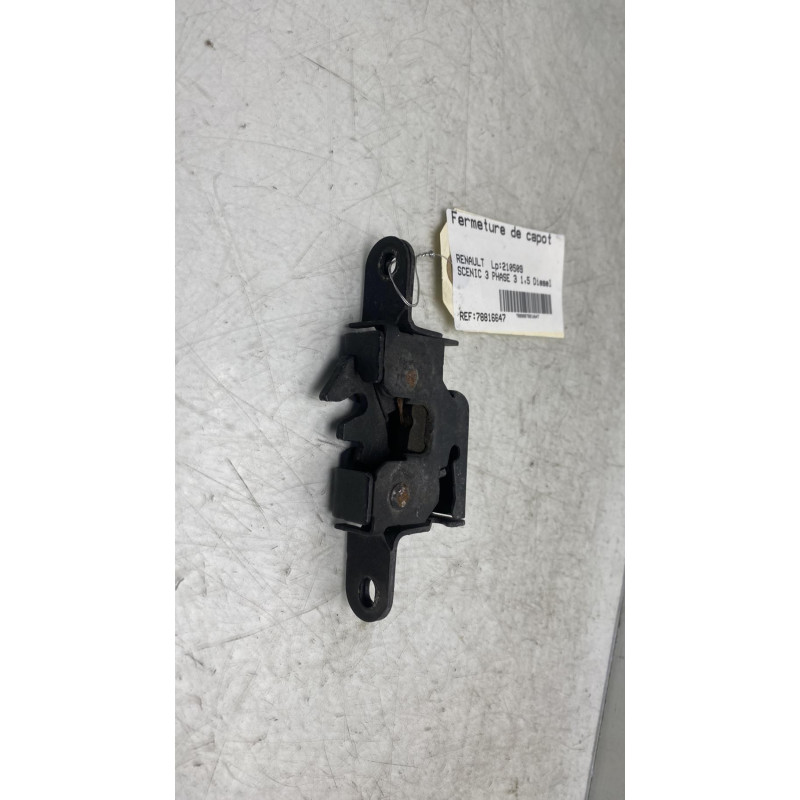 Fermeture de capot RENAULT SCENIC 3 Photo n°1