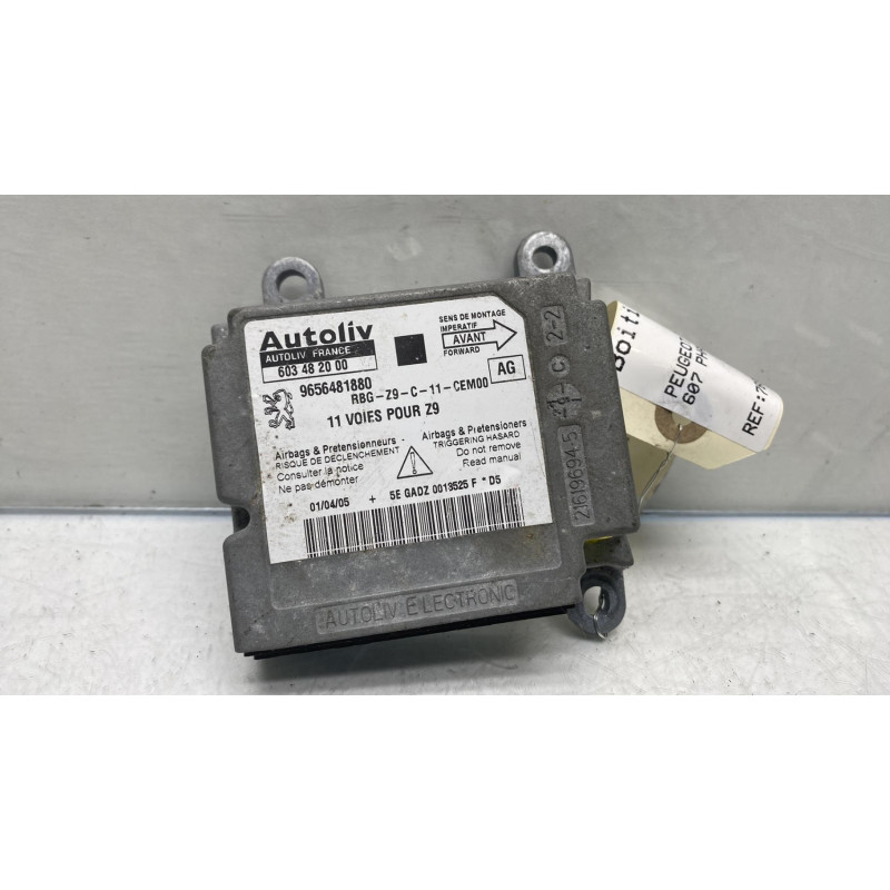 Boitier air bag PEUGEOT 607 Photo n°2