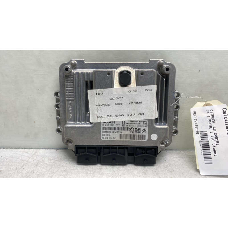 Calculateur moteur CITROEN C4 1 Photo n°3
