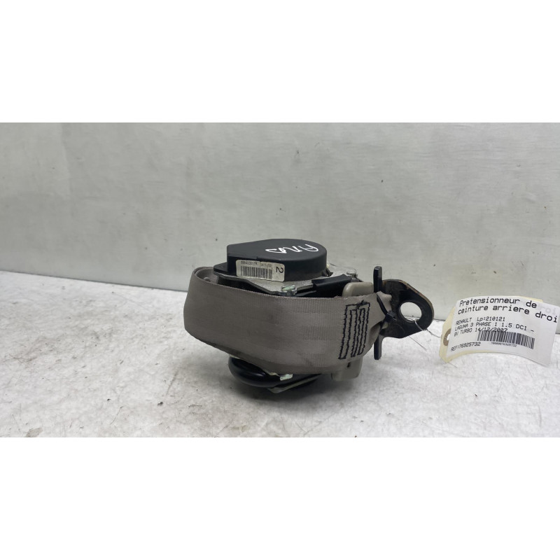 Pretensionneur de ceinture arriere droit RENAULT LAGUNA 3 Photo n°4
