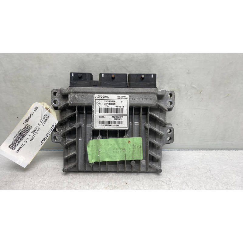 Calculateur moteur RENAULT SCENIC 3 Photo n°2