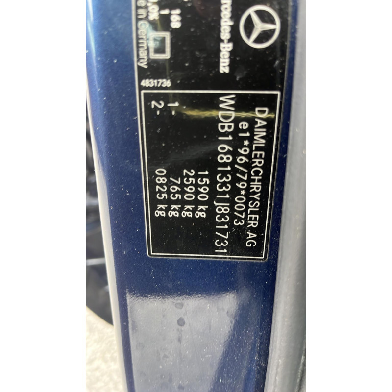 Moteur essuie glace avant MERCEDES CLASSE A 168 Photo n°14