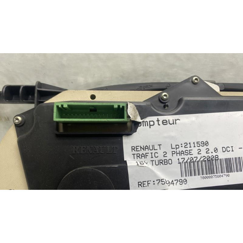 Compteur RENAULT TRAFIC 2 Photo n°3