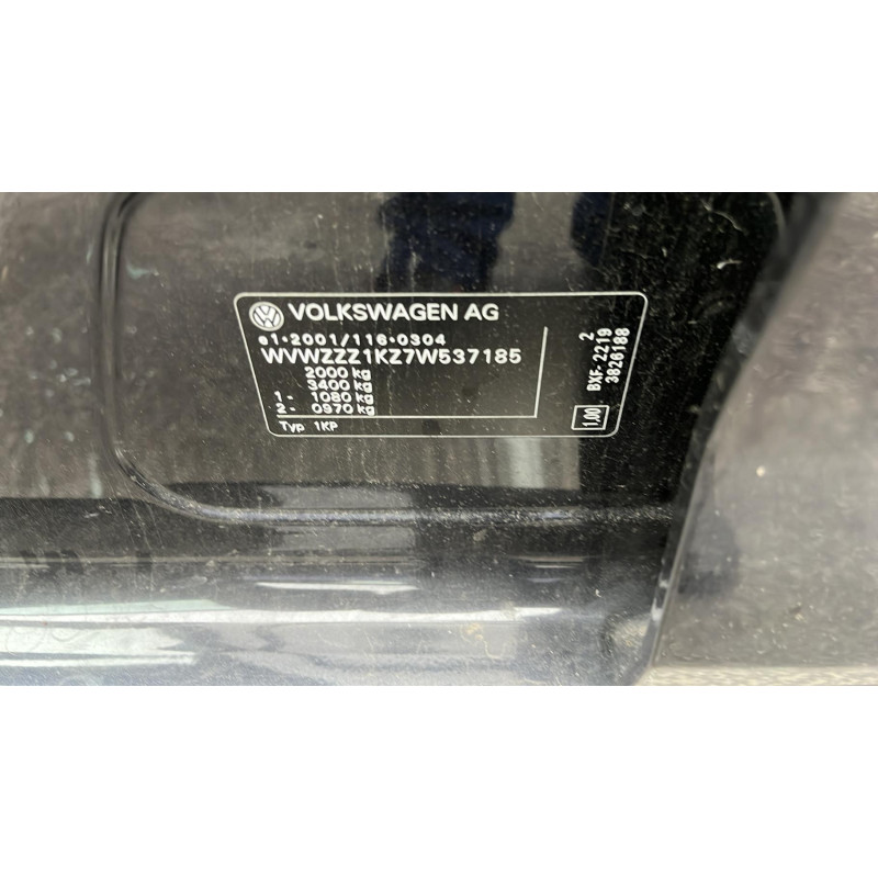 Malle/Hayon arriere VOLKSWAGEN GOLF PLUS Photo n°16