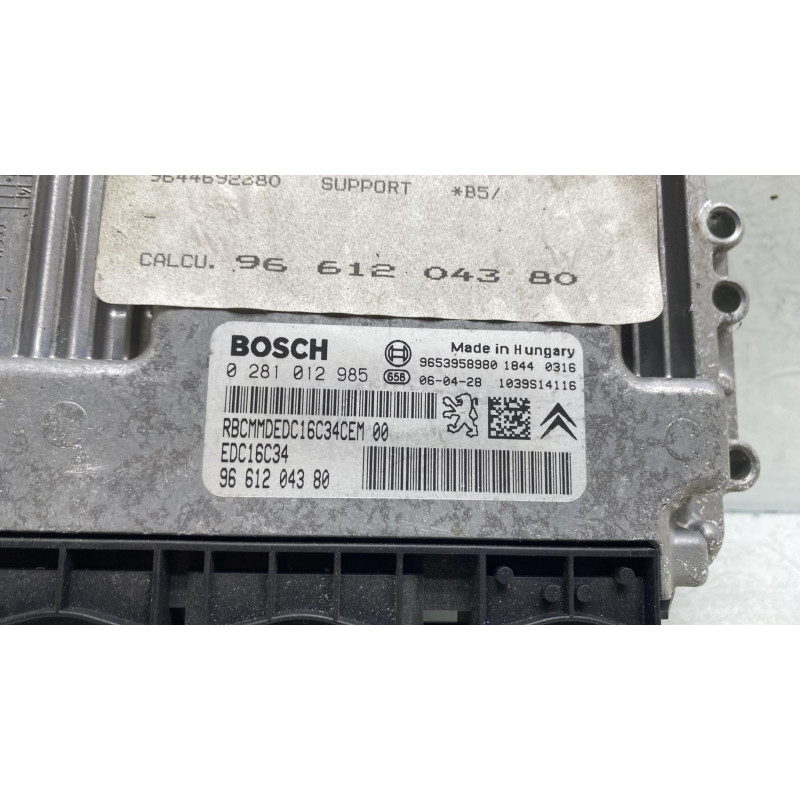 Calculateur moteur CITROEN C4 1 Photo n°2