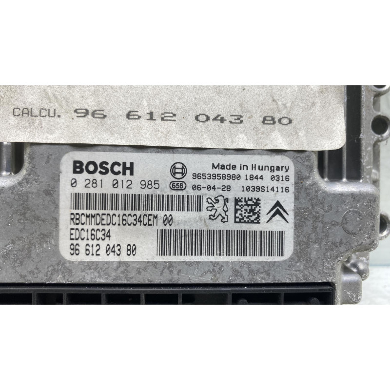 Calculateur moteur CITROEN C4 1 Photo n°4