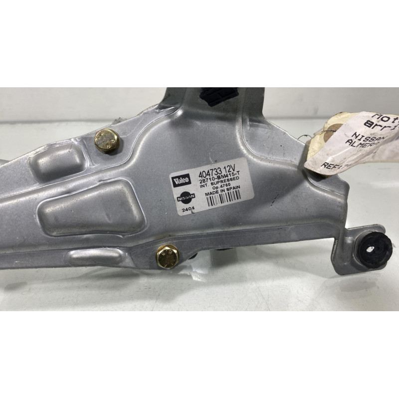 Moteur essuie glace arriere NISSAN ALMERA 2 Photo n°2