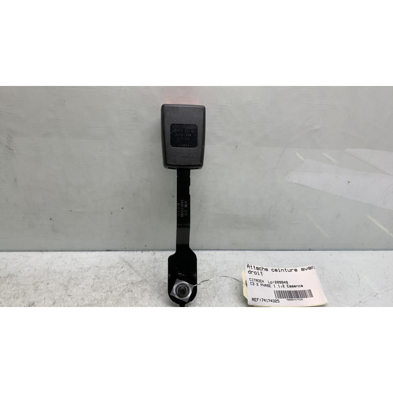 Attache ceinture avant droit CITROEN C3 2 Photo n°2