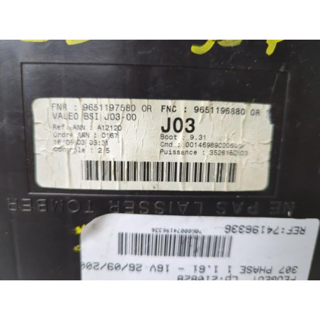 Boitier BSI PEUGEOT 307