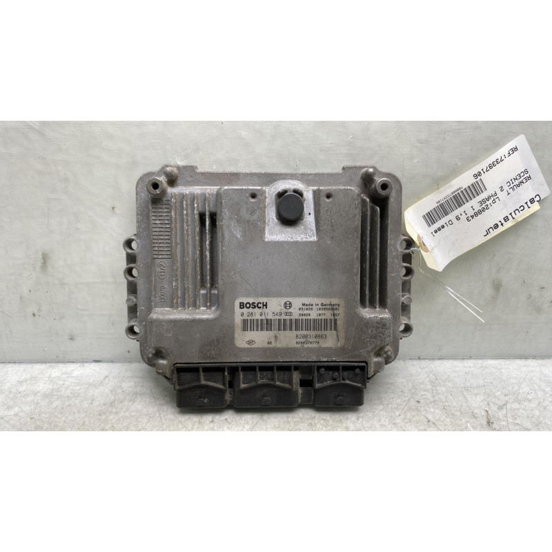 Calculateur moteur RENAULT SCENIC 2 Photo n°1
