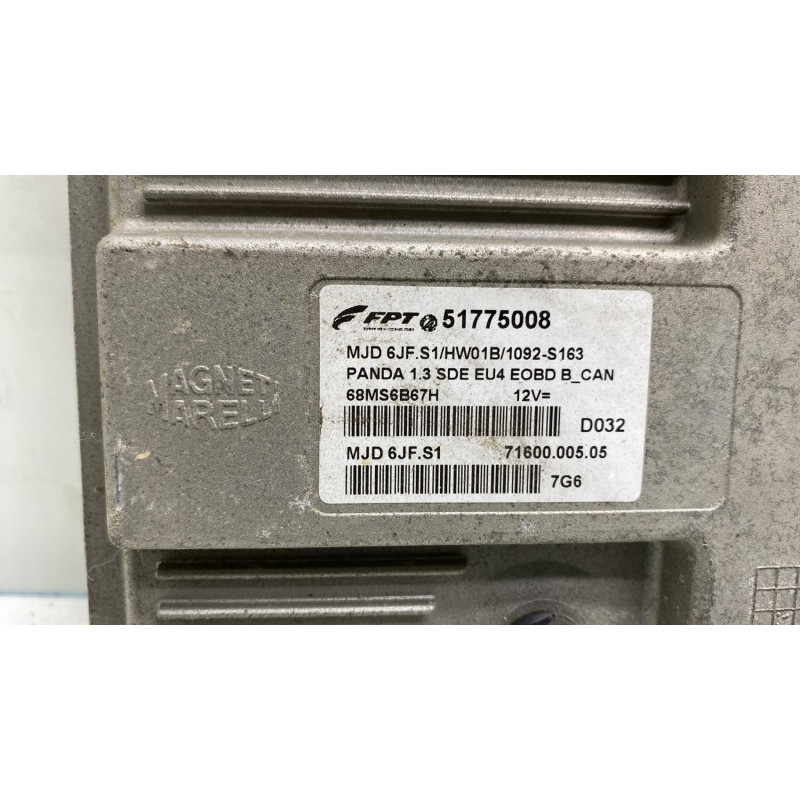 Calculateur moteur FIAT PANDA 2 Photo n°3
