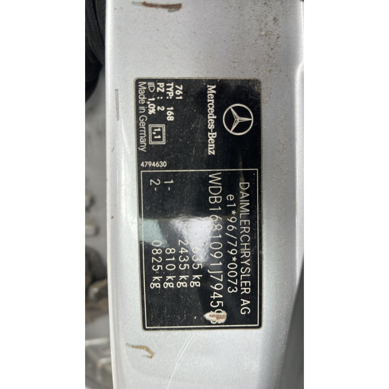Commande de phare MERCEDES CLASSE A 168 Photo n°7