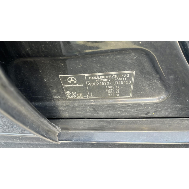 Boite a gants MERCEDES CLASSE B 245 Photo n°17
