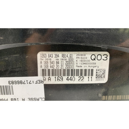 Compteur MERCEDES CLASSE A 169