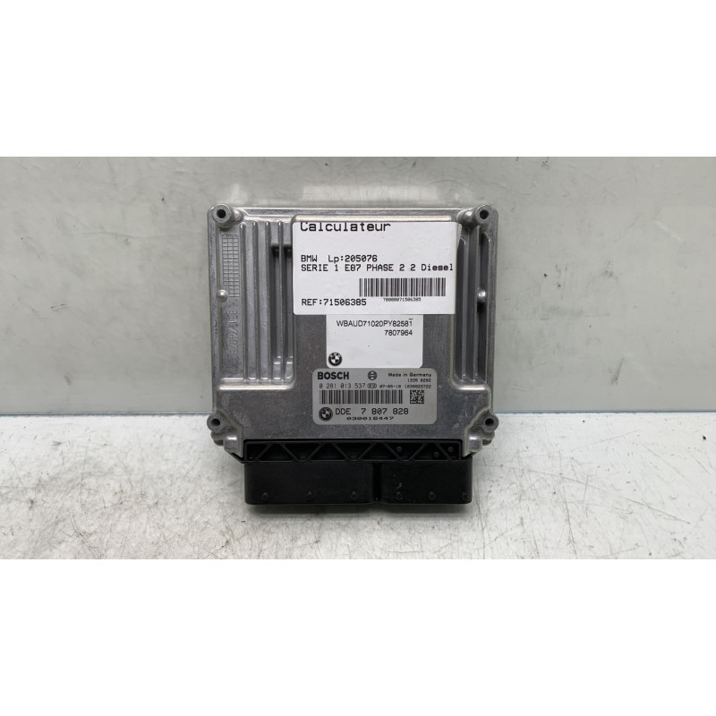 Calculateur moteur BMW SERIE 1 E87 Photo n°1