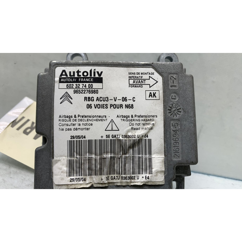 Boitier air bag CITROEN XSARA PICASSO Photo n°1