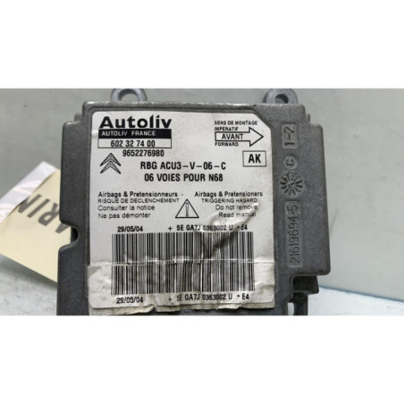Boitier air bag CITROEN XSARA PICASSO Photo n°1