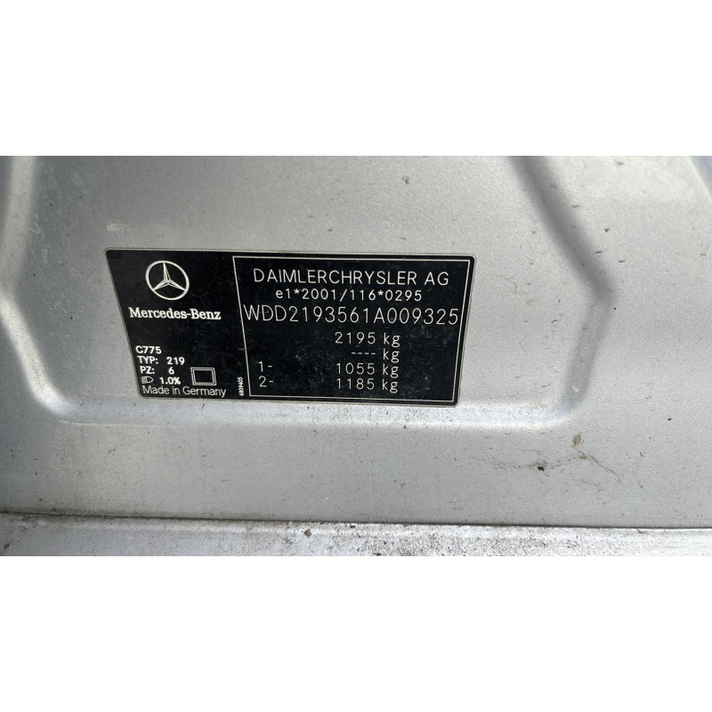 Pulseur d'air MERCEDES CLASSE CLS 219 Photo n°11