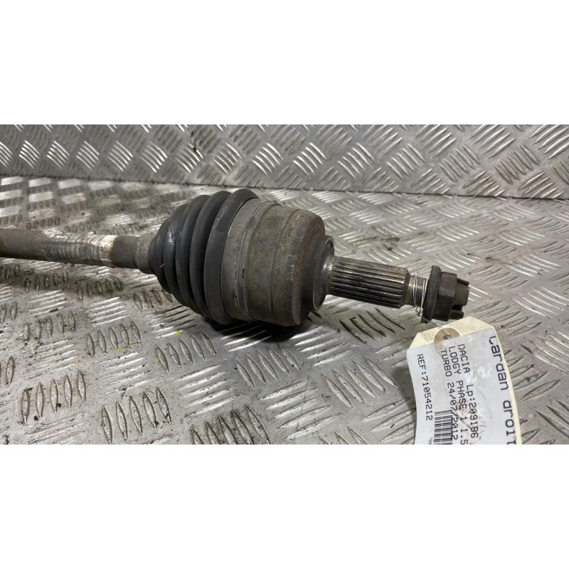 Cardan droit (transmission) DACIA LODGY Photo n°4