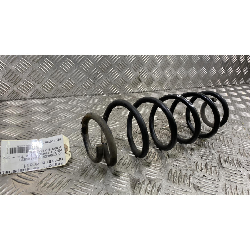Ressort de suspension arriere droit VOLKSWAGEN POLO 6 Photo n°1